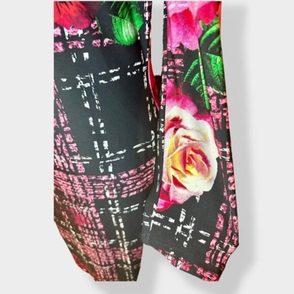 Women’s 8 Vintage Joseph Ribkoff Rose Plaid Dress - Picture 5 of 10